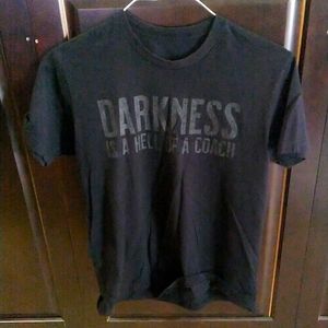 Tango Charlie Apparel unisex M tee Darkness is a Hell of a Coach